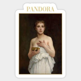 Pandora by Bouguereau Sticker